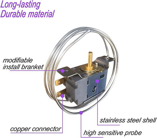 Refrigerator Thermostat WPF-20 Freezer Refrigeration Temperature Controller Universal