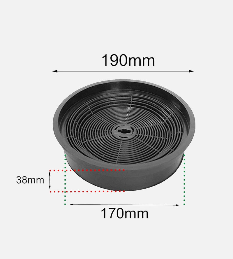 Load image into Gallery viewer, Carbon filter 190 mm x 38 mm for Technowind (TYPE H – ACK62836) 701083
