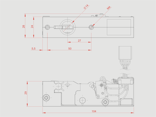 Electromagnetic Latch 8440 HOPPO