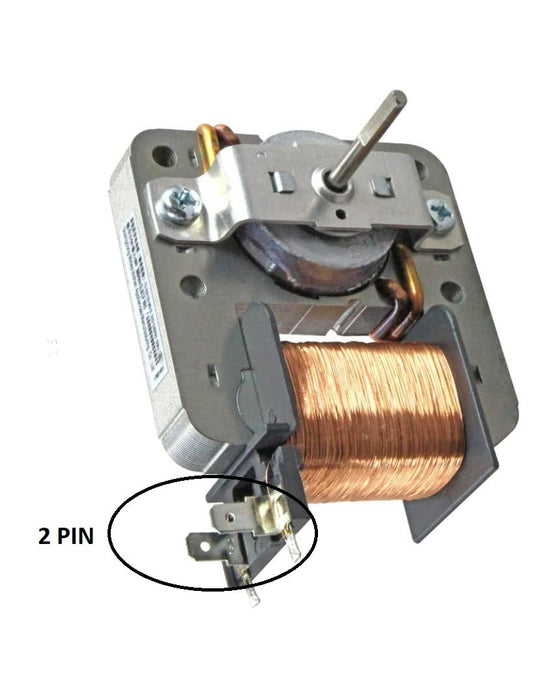 Microwave oven pin fan motor