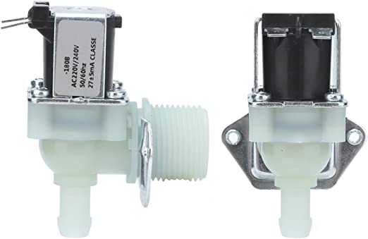 Inlet Water Valve, Plastic Solenoid Valves Stable Normally Closed for Washing Machine for Drinking Fountain