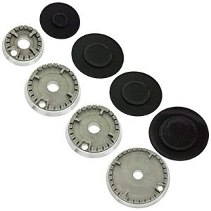 SPARES2GO-Non-Universal-Gas-Burner-Crown-and-Flame-Cap-Kit-for-Ariston-Hob-Oven-Cookers-Small-2-Medium-Large