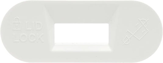 Whirlpool W11545554 Bezel-LID Lock White