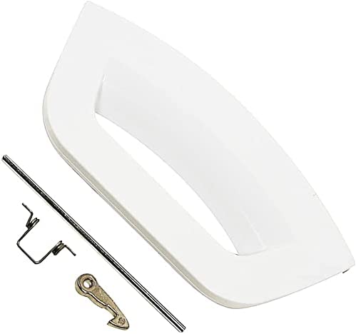 White Door Handle Kit for Hotpoint Washing Machine SPARES2GO