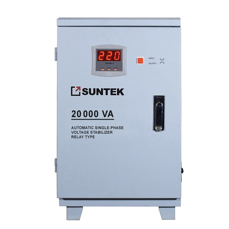 Load image into Gallery viewer, Voltage stabilizer relay SUNTEK 20000 VA
