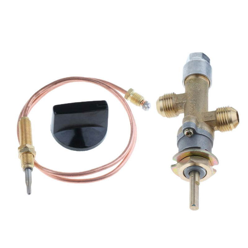 Load image into Gallery viewer, perfk Gas Main Control Valve With Thermocouple &amp; Knob, Suitable for Grill, Fire Pit, Fireplace, Furnace &amp; Heater
