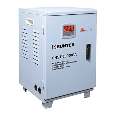 Load image into Gallery viewer, Voltage stabilizer relay SUNTEK 20000 VA
